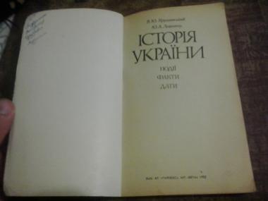 Історія України. Події, факти, дати