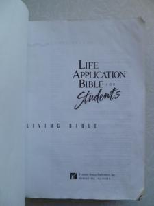Life Application Bible for Students: The Living Bible.