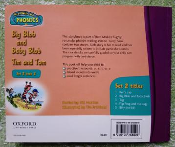 Read Write Inc. Phonics Set 2 Book 2: Big Blob and Baby Blob. Tim and Tom