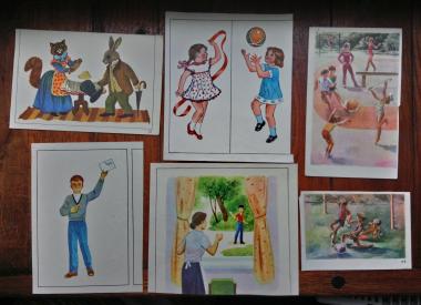 Дидактический материал: Картинки со стихами на обороте для обучения английскому языку в начальной школе
